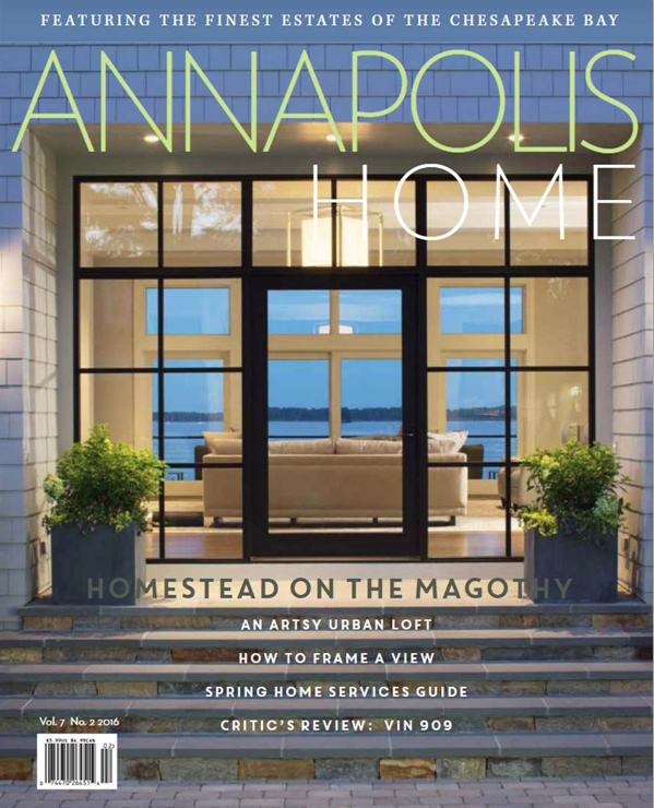 Annapolis Home magazine cover featuring Broadwater I